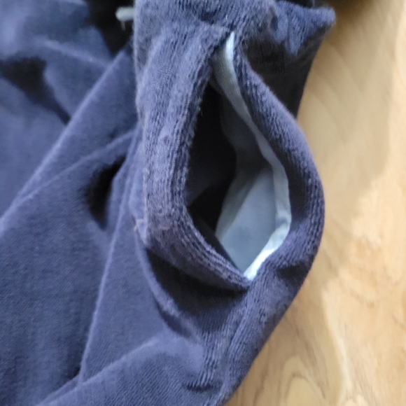 Hanna Andersson French Terry Cloth Tank Romper Youth 110 size 5 Blue Towel Pool - Picture 6 of 6